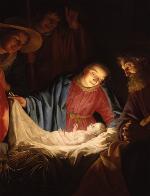 jesus-born-manger-painting